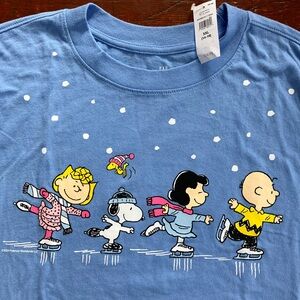 GAP Peanuts Ice Skating Kids Tee